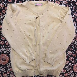 Women's pale yellow cardigan
